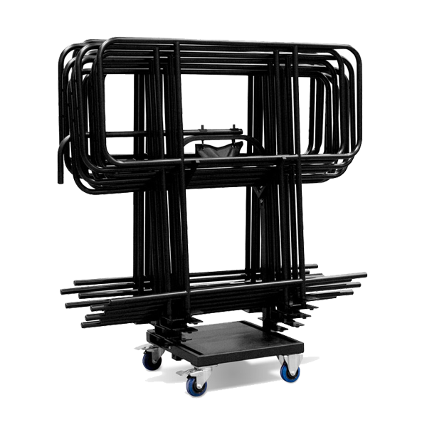 intellistage guardrail trolley