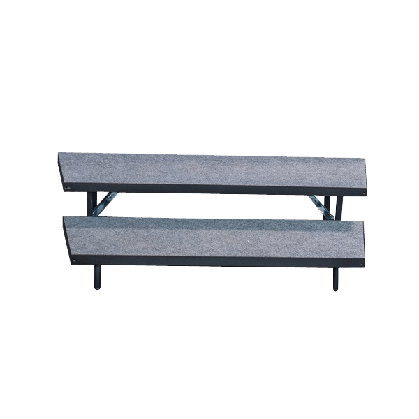 2 Tier WEDGED Standing Choir Riser