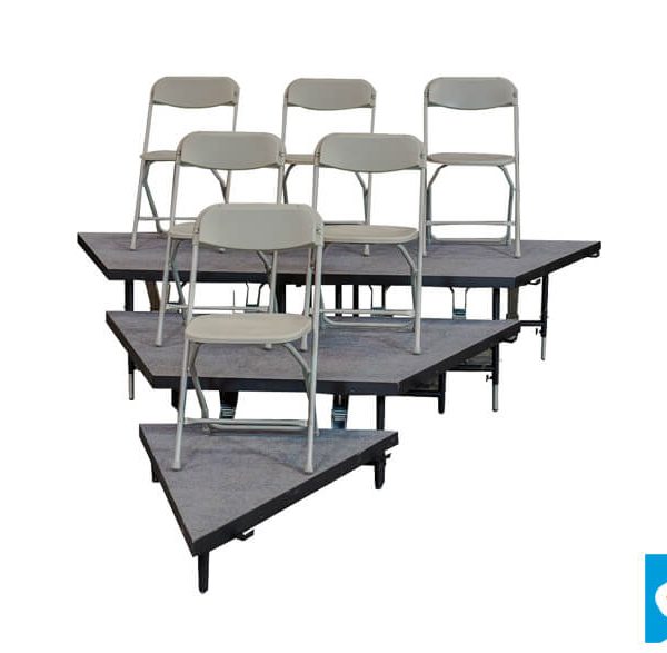 3 Tiered WEDGED Seated Choir Riser