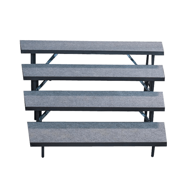 4 Tier WEDGED Standing Choir Riser
