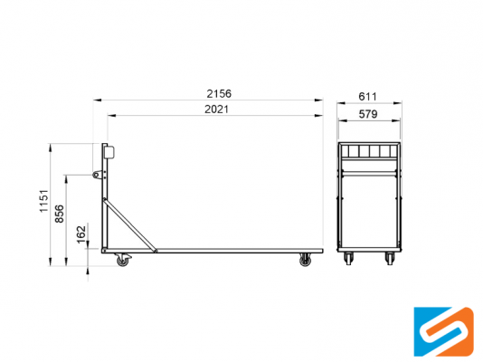 ProFlex™ Upright Storage Trolley specs
