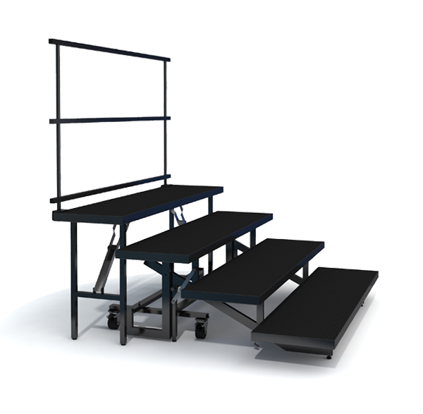 4 tiered choir riser