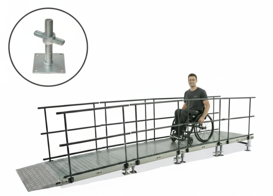 height adjustable ramp legs